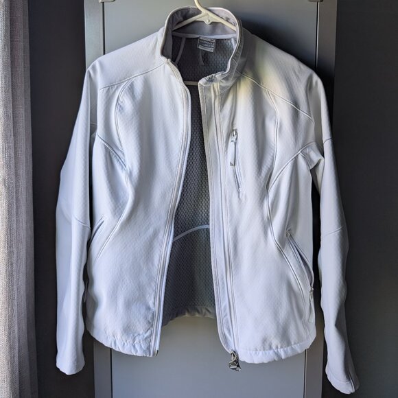 NikeFIT White Full Zip Jacket Size Women's medium - Picture 1 of 5